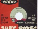 45T JUKE BOX  COULEUR  VOGUE  45- 741  JOHNNY HALLYDAY