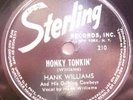 HANK WILLIAMS   STERLING 210 78 