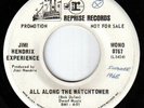 Jimi Hendrix Watchtower Promo 45 Mono