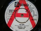 UK STATESIDE DEMO - MARTHA & VANDELLAS - LIVE WIRE