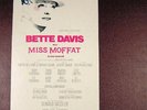 Cast Recording-Miss Moffat Acetate LP-Bette Davis