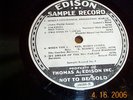 Edison  12-inch Sample Record No. 9