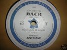 set (4) 78rpm DF BACH / piano MARCELLE MEYER