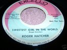 ROGER HATCHER 1968  R&B (SOUL) EXCELLO  LBL #2297
