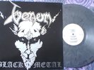 VENOM Black Metal EX UK Neat 1982 Grey Vinyl Signed LP