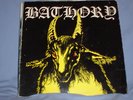 BATHORY s/t 1st press Black Mark Yellow Goat RARE LP VG