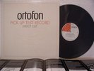 ORTOFON, PICK UP TEST RECORD, Direct-to-Disc, ED 1 MINT