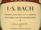 ODEON / BACH / HENRYK SZERYNG,violin/ G. BOUILLON