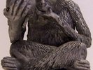 IAN BROWN STONE ROSES - RARE PROMO PEWTER MONKEY