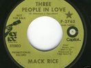 Funk 45-MACK RICE-Capitol-THREE PEOPLE IN LOVE