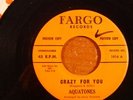 CRAZY FOR YOU AQUATONES FARGO RECORDS 1016 PROMO 45