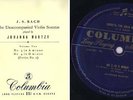 RARE J.S. BACH VIOLIN SONATAS JOHANNA MARTZY