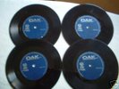 4 RARE OAK Records ACETATES  R.G. Jones of Moreden