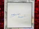 GEORGE MARTIN (THE BEATLES) SIGNED WHITE ALBUM CARD
