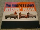THE IMPRESSIONS ridin' high UK HMV 1966 MONO LP SUPERB