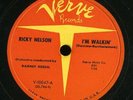 RICKY NELSON 78rpm Verve 10047 Teenagers Romance Walkin