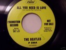 Beatles ALL YOU NEED IS  LOVE VG RARE CAPITOL PROMO 45