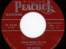 RARE 1955 DOO WOP GROUP 45 ON SHINY RED PEACOCK LISTEN