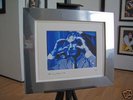 DR TIMOTHY LSD LEARY SIGNED CANVAS POP ART IN CHROME