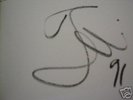 Rare Hand-Signed David Bowie Autograph