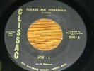 Joe-L NORTHERN SOUL 45 Please Mr Foreman / Worried