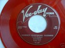 RARE Doo Wop 45 The Spaniels Vee Jay RED WAX ORIG