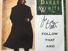 BARRY WHITE autographed signed ALBUM / LP w/COA