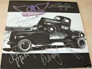 AEROSMITH group autographed signed ALBUM / LP w/COA