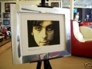PINK FLOYD SYD BARRETT SIGNED CANVAS POP ART IN CHROME