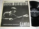 ROSSINI OVERTURES LSO/GAMBA DECCA SXL 2266 WBG ED1
