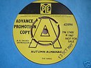 MINT UK 45 DEMO  - THE KINKS - AUTUMN ALMANAC