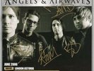 ANGELS AND AIRWAVES Signed AUTOGRAPHED Tour Poster