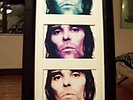 STONE ROSES IAN BROWN SIGNED TRIPLE POP ART SUPER PIECE