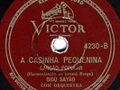 Bidu Sayao  1933 BRAZILIAN 78 RPM VG