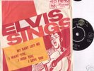 ELVIS PRESLEY - RARE PORTRAIT PS + 45 - MY BABY LEFT ME