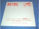 AC/DC FOR THOSE ABOUT TO ROCK UK 12 INCH PROMO