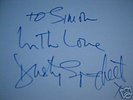  Hand-Signed Dusty Springfield Autograph