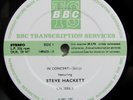 STEVE HACKETT BBC TRANSCRIPTION IN CONCERT LP 1981 PROG
