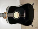 Lovely Black Gloss Finish Fender DG-5 Acoustic Guitar