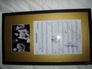 LED ZEPPELIN SIGNED/FRAMED  BY ROBERT PLANT AND JIMMY P