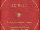 MICHELE AUCLAIR DF 209-210 ( 2 LPS) SIX BACH SONATAS