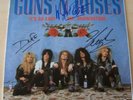 GUNS N ROSES group autographed signed ALBUM / LP w/COA
