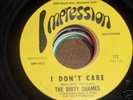 Killer garage DIRTY SHAMES  I Don't Care  VG+
