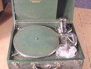 Brunswick Record Player and Records