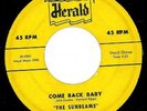 Rare 1950s doo-wop 45 SUNBEAMS Come Back Baby - Herald