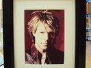 JON BON JOVI GALLERY FRAMED SIGNED POP ART CLOTH CANVAS