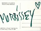 THE SMITHS MORRISSEY POSTCARD SIGNED +HEART +COA FRAMED