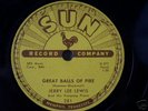 Jerry Lee Lewis - Great Balls of Fire - 78 rpm
