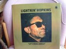 Lightnin Hopkins Let's Work Awhile Blue horizon UK LP