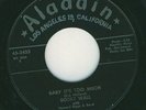 BOBBY WALL - BABY IT'S TOO MUCH -ORIGINAL US ALADDIN 45